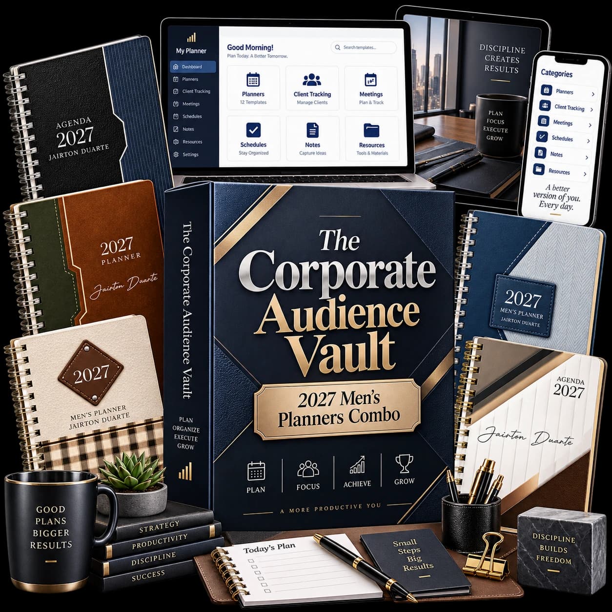 The Corporate Vault 3D mockup