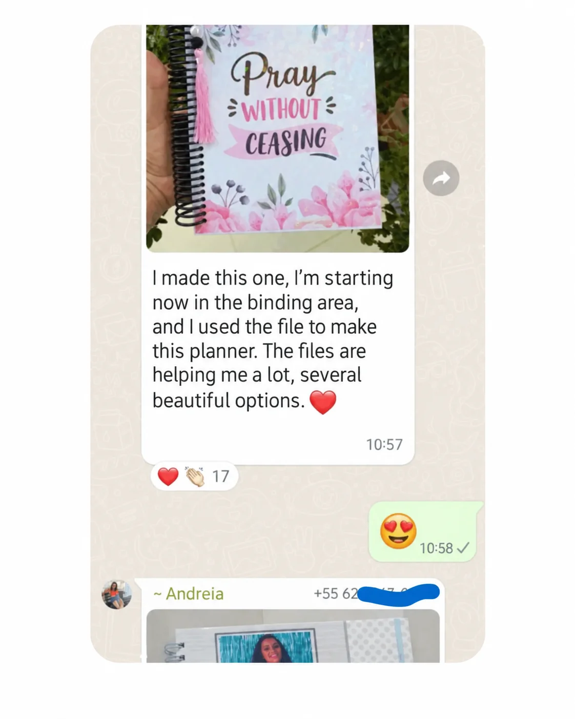 Customer feedback screenshot 3